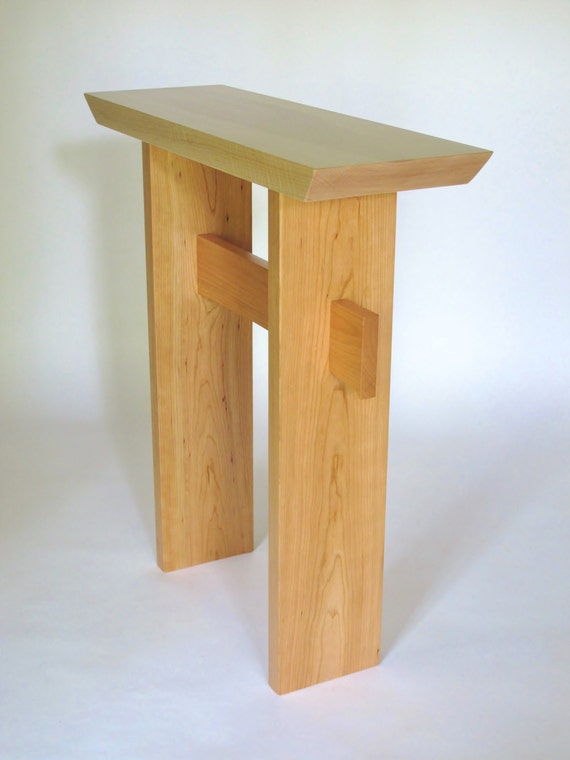 Small Narrow Side Table Wood Entry table Console Table