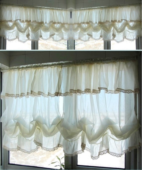 sale shabby chic ivory balloon curtain pull up panel fixed sale shabby chic ivory balloon curtain pull up panel fixed