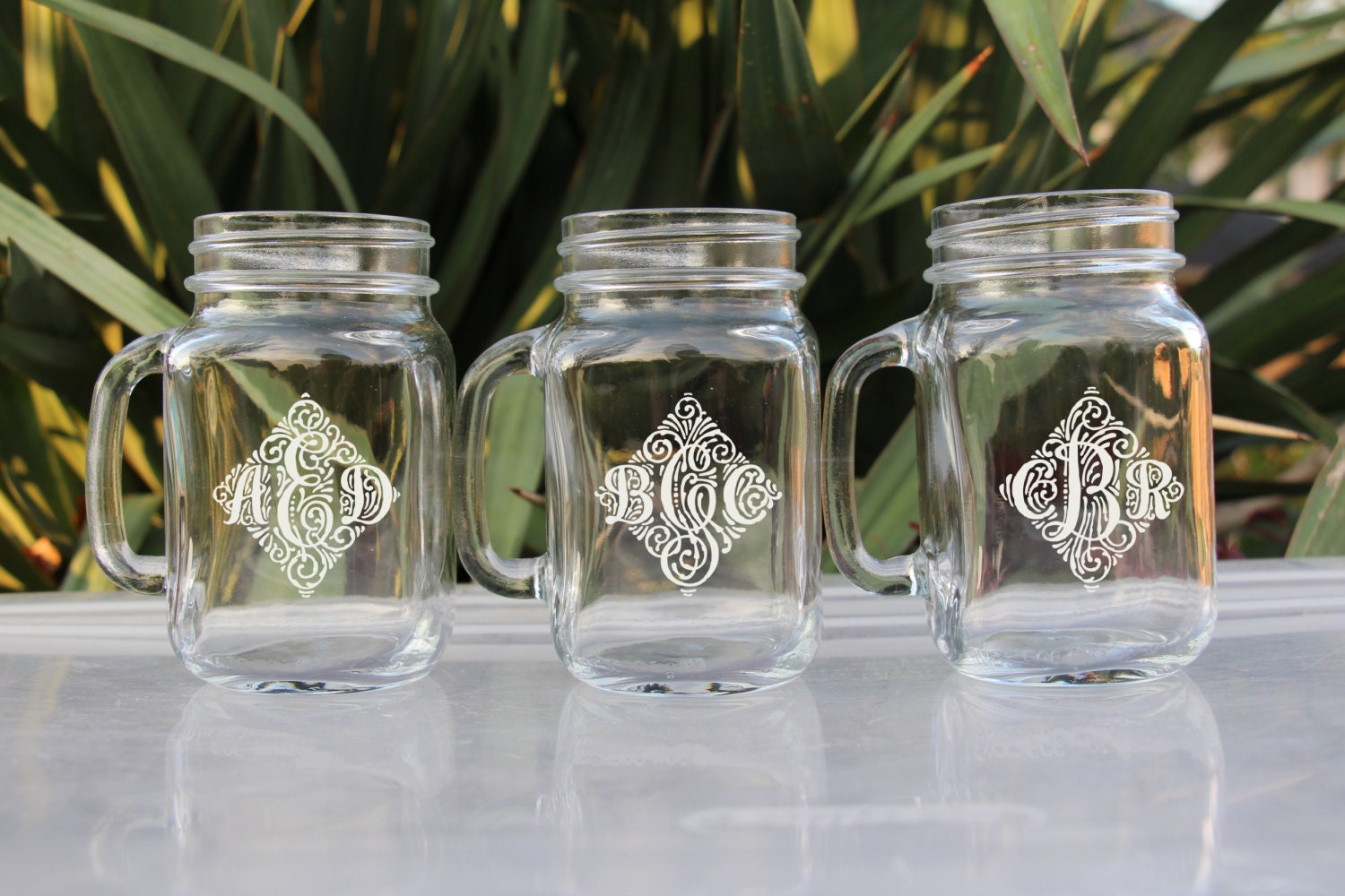 1 Personalized Beer Mug Engraved Mason Jar Glasses With 5354