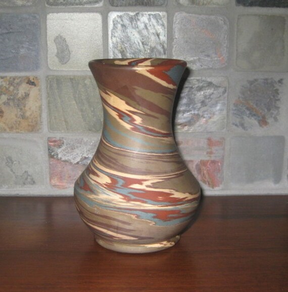 Niloak Pottery Mission Swirl Vase Vintage by RiverHouseArtPottery