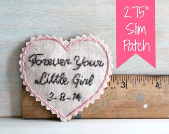 Father of the Bride Gift. Father of the Bride. Tie. Gift for Dad. Hand Embroidered Tie Patch. Wedding. Tie Patch. Necktie.
