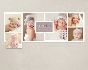 Facebook timeline cover template photo collage photos digital PSD FC014