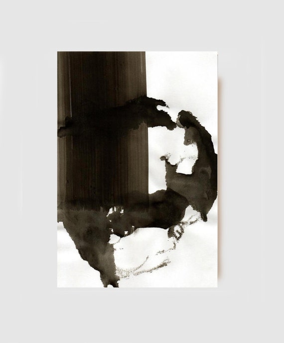 Items similar to Original Ink Drawing Abstract Strong Ink on acid