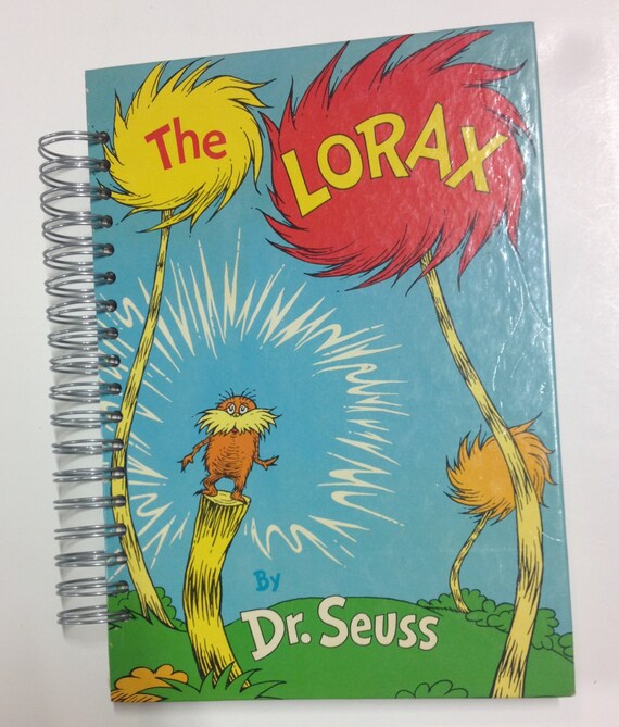 Dr. Seuss The Lorax Repurposed Storybook By Myhoard On Etsy