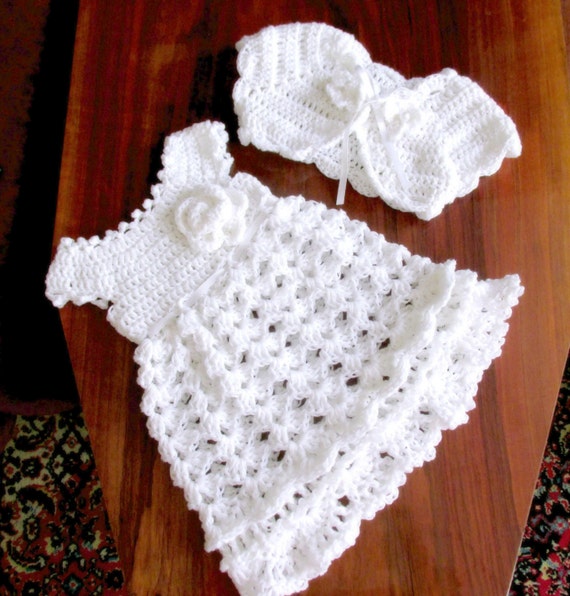 robe de bapteme bebe au crochet