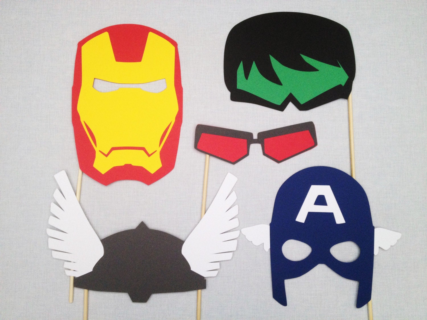 Avengers Photo Booth Props Superhero Photo Booth Comic