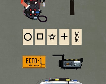 Ghostbusters (8x10, 11x17, or 13x19) Movie Poster v2