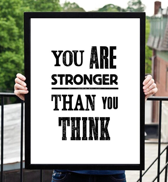 Typographic Art You Are Stronger Than You by TheMotivatedType