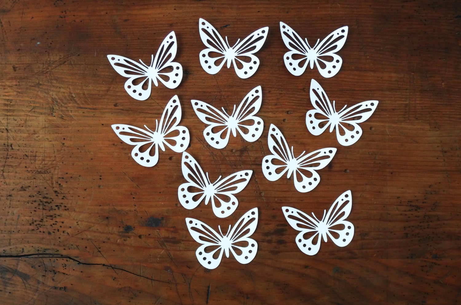 Set of 10 Paper Lace Butterflies2.5x3 inchesWedding