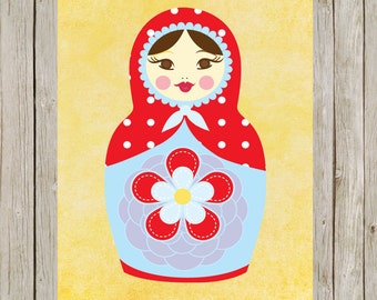 Babushka print | Etsy