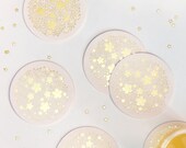 Brilliant Blooms Gold Foil Coasters, Set of 12 Il_170x135