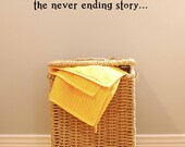 Laundry The Never ending Story Wall Decal Vinyl sticker home decor for Bathroom / Laundry basket color choice