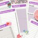 Filofax personal size printable birthday appointment list 2