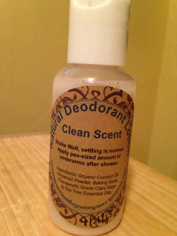 Natural Deodorant Lotion Clean Scent 2.7oz by