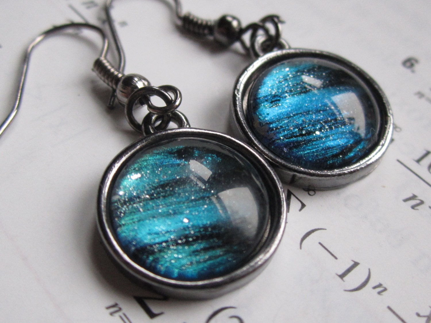 Neptune Dangle earrings science jewelry science earrings