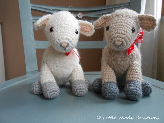 Crochet pattern Sofie and Lucie the little Lambs, Sheep / Lamb (US terms)