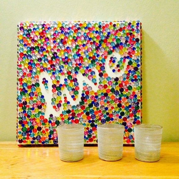 Items similar to Rhinestone Canvas on Etsy