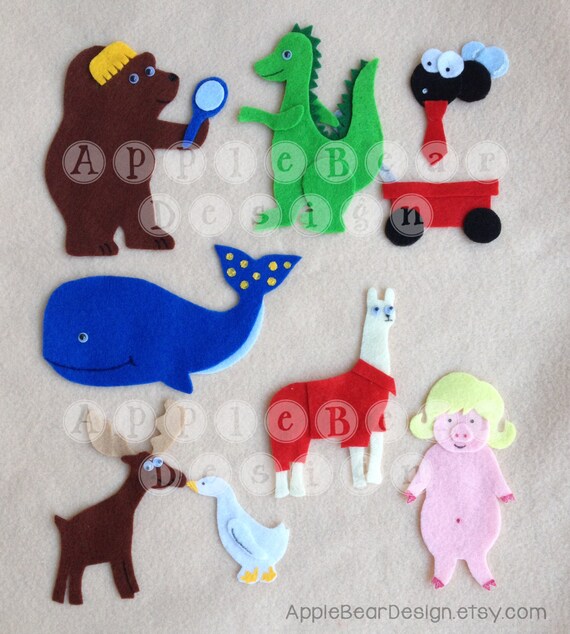 Felt Board Nursery Rhyme Set Down by the Bay