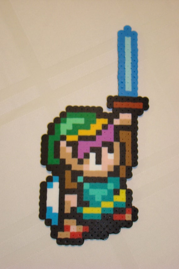 Items similar to Link and Master Sword Perler from Zelda: A Link to the ...