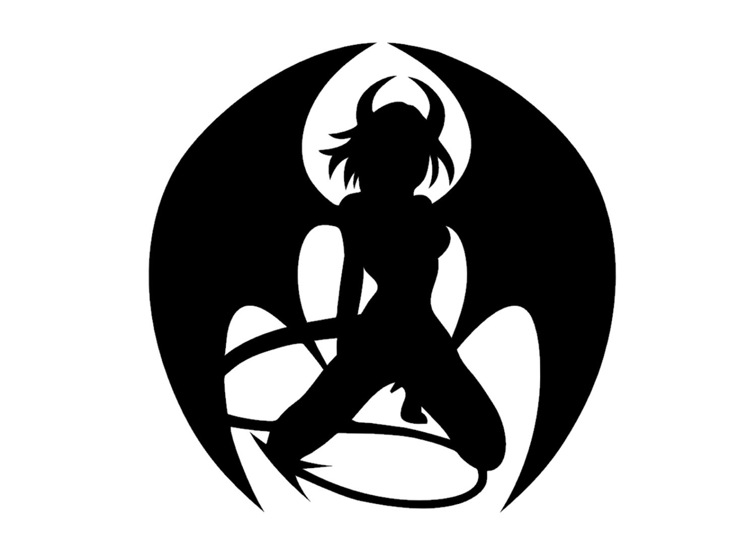 Sexy Demon Girl Pinup Vinyl Decal Indoor Outdoor Sticker 4582