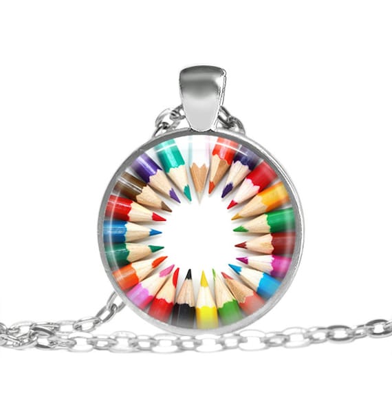 Pencil necklace Art pencil jewelry Gift for artist by EmpireJune