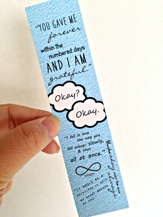 TFiOS Quote Bookmark