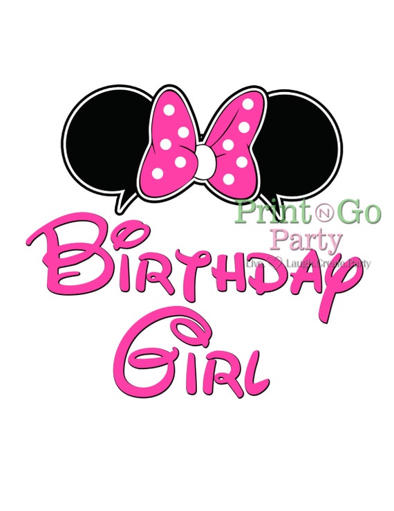 Minnie Mouse Birthday Party Shirt Minnie mouse by PrintAndGoParty