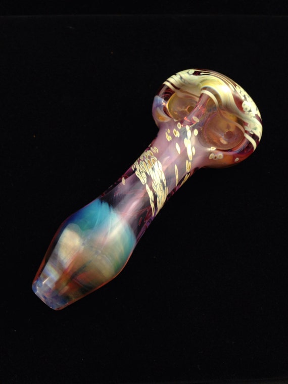 Purple Color Changing Galaxy Space Pipe by BoGlass on Etsy