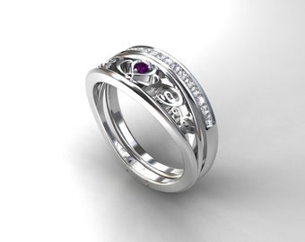 filigree wedding ring sets