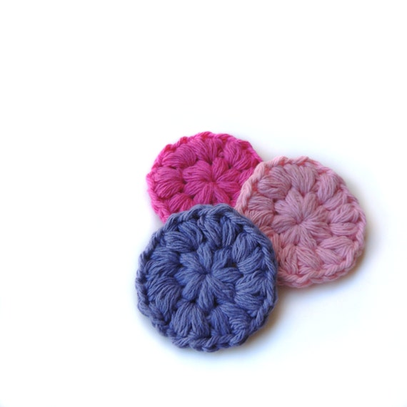 Crochet Face Scrubbies Makeup Removers cotton scrubby by RightSoap