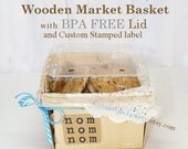 CooKie Market & Berry Baskets 8 count with LIDS Milk and Cookie Party Farmers Market Crates Perfect Pie Slice Boxes - Wedding Cake Favors Il_170x135