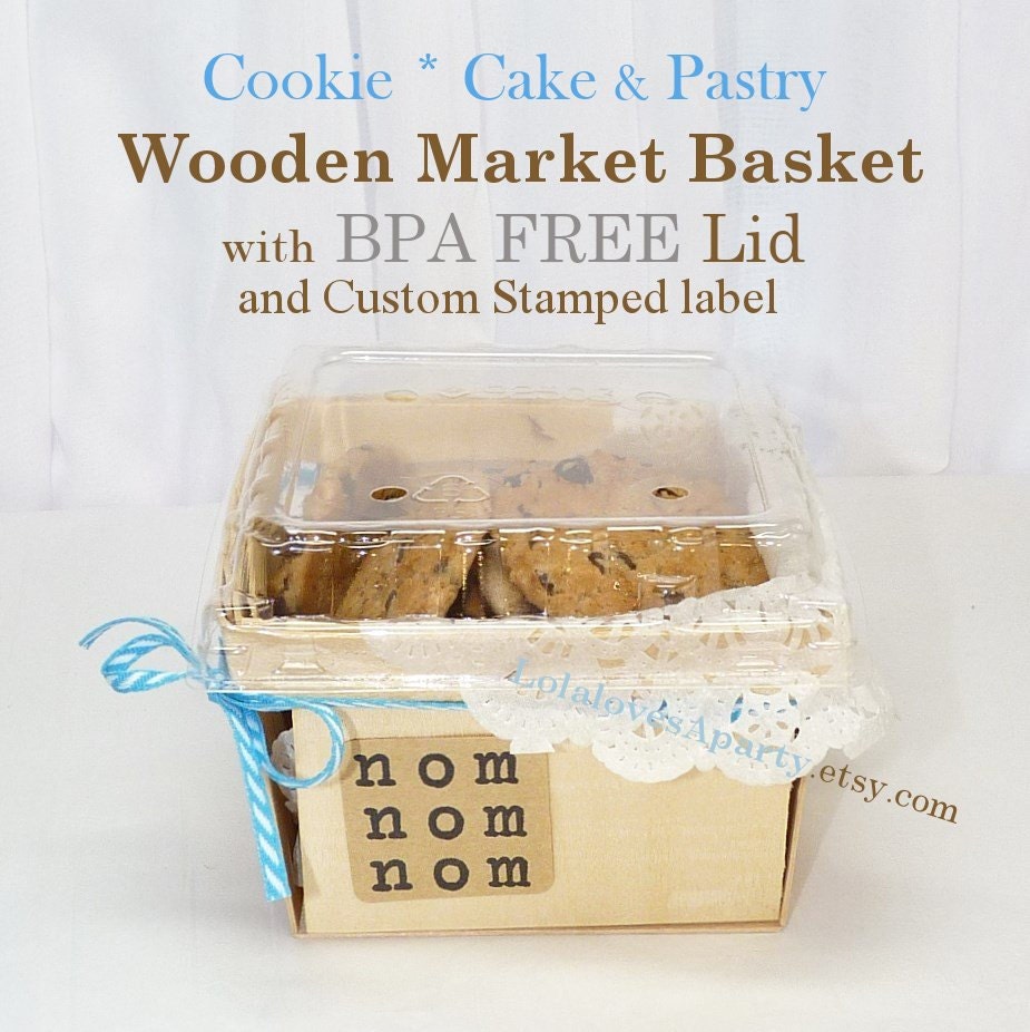 CooKie Market & Berry Baskets 8 count with LIDS Milk and