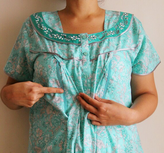 feeding gowns with zip online