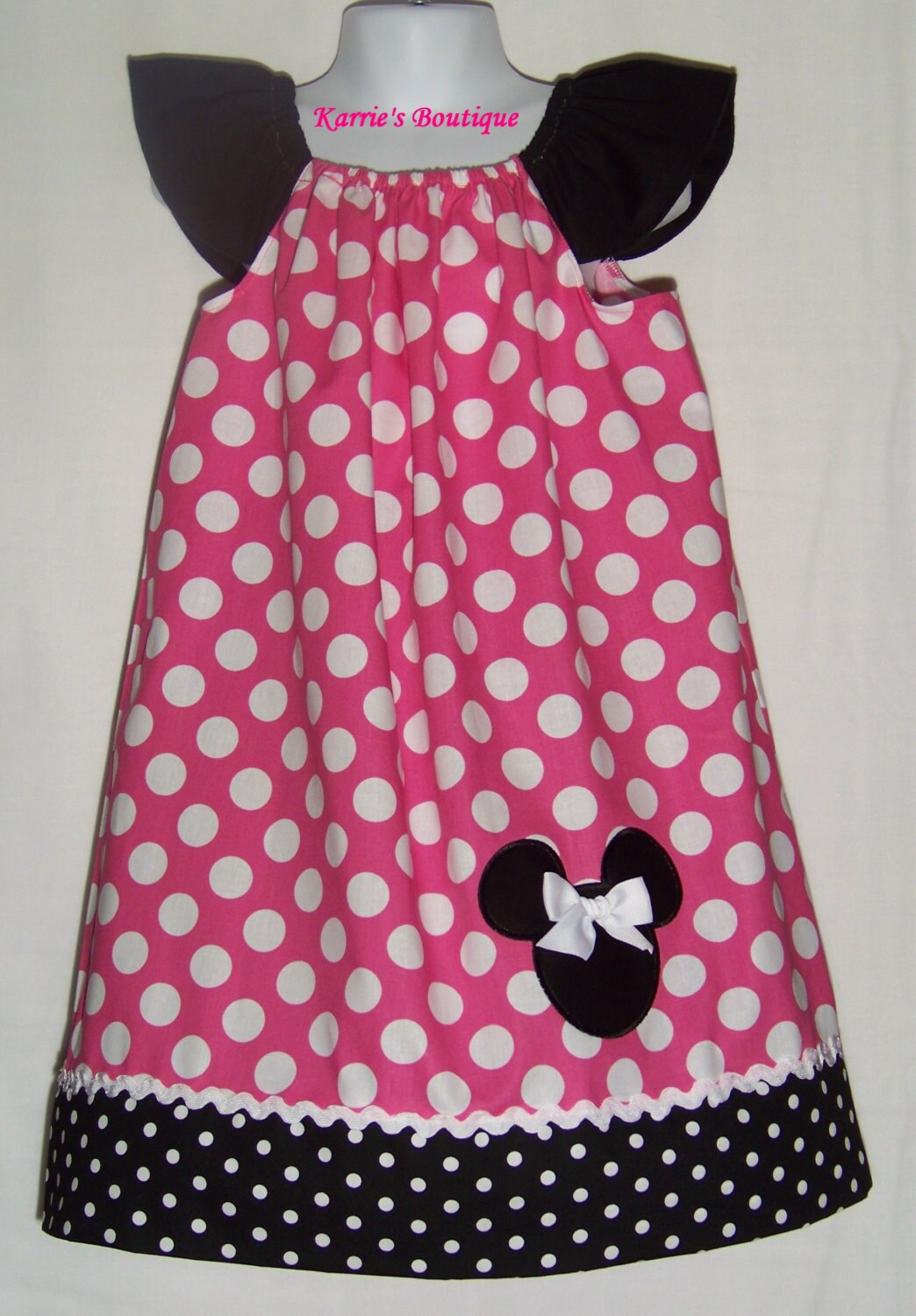 Minnie Mouse Dress / Pink Polka Dots / Disney / Character