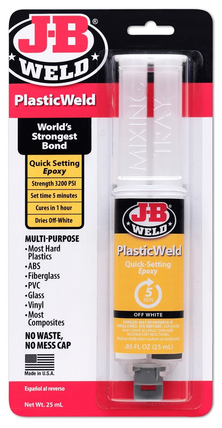 J-B Weld PlasticWeld EPOXY Glue Repair Plastic Abs Pvc Glass