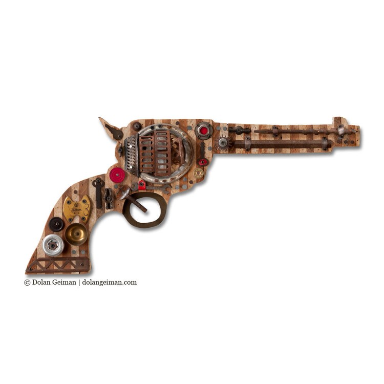 Gun Collection Wall Art Assemblage by dolangeiman on Etsy