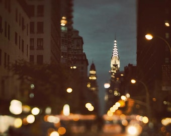 New York Photography, Large Wall Art Prints, Abstract NYC Prints, Chrysler Building, NYC Art, Travel Photography - Because the Night
