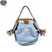 Candy bag 2 way Leather n Canvas -- Blue Denim