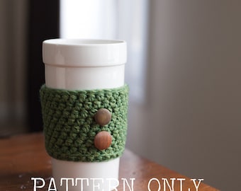 PATTERN: Coffee Cozy Crochet Pattern Easy Pattern Digital Download