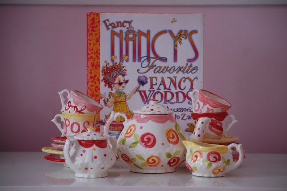 fancy nancy tea set table