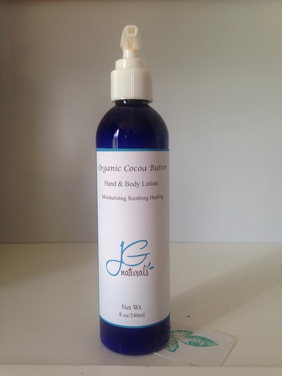 Organic Cocoa Butter Lotion extra moistuzing and soothing