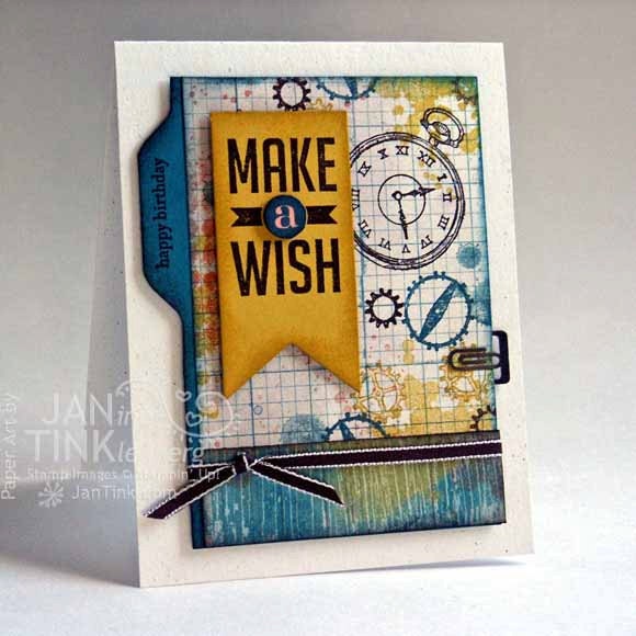 Greeting Card Happy Birthday Steampunk Make a Wish Handmade