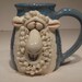 White Sheep Mug .... Baaahhhh . Lefty ... e661