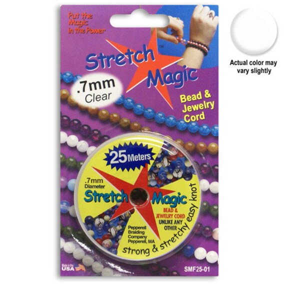 Stretch Magic Beading Cord 0.7mm Clear 25 Meters For