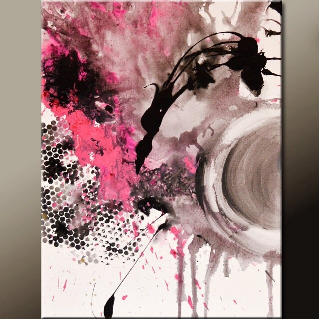 Original Abstract Canvas Art Painting 18x24 Contemporary