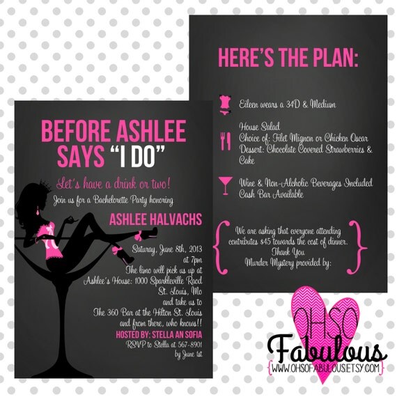 Before I Do // Bridal Shower Bachelorette Party // by OhSoFabulous