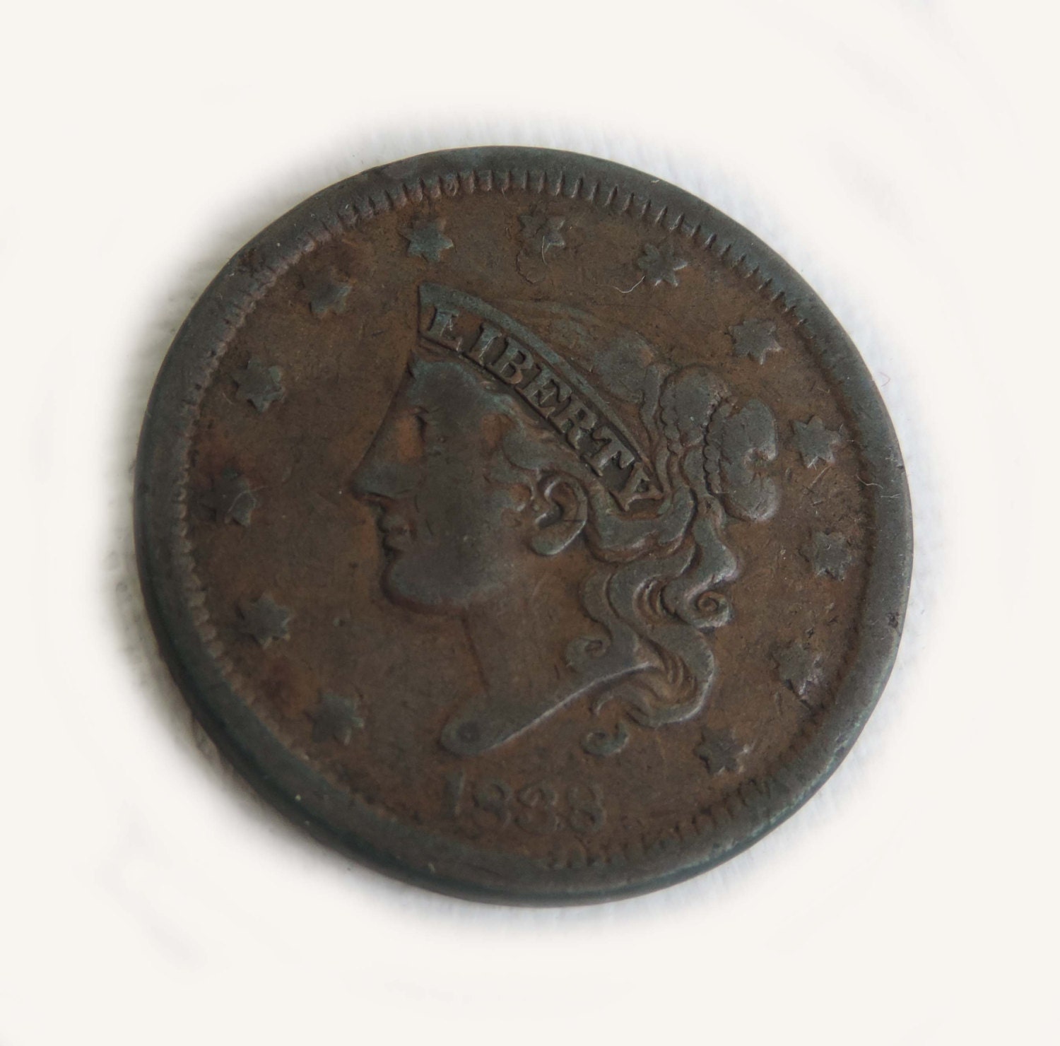 1838 Liberty Head Large Cent