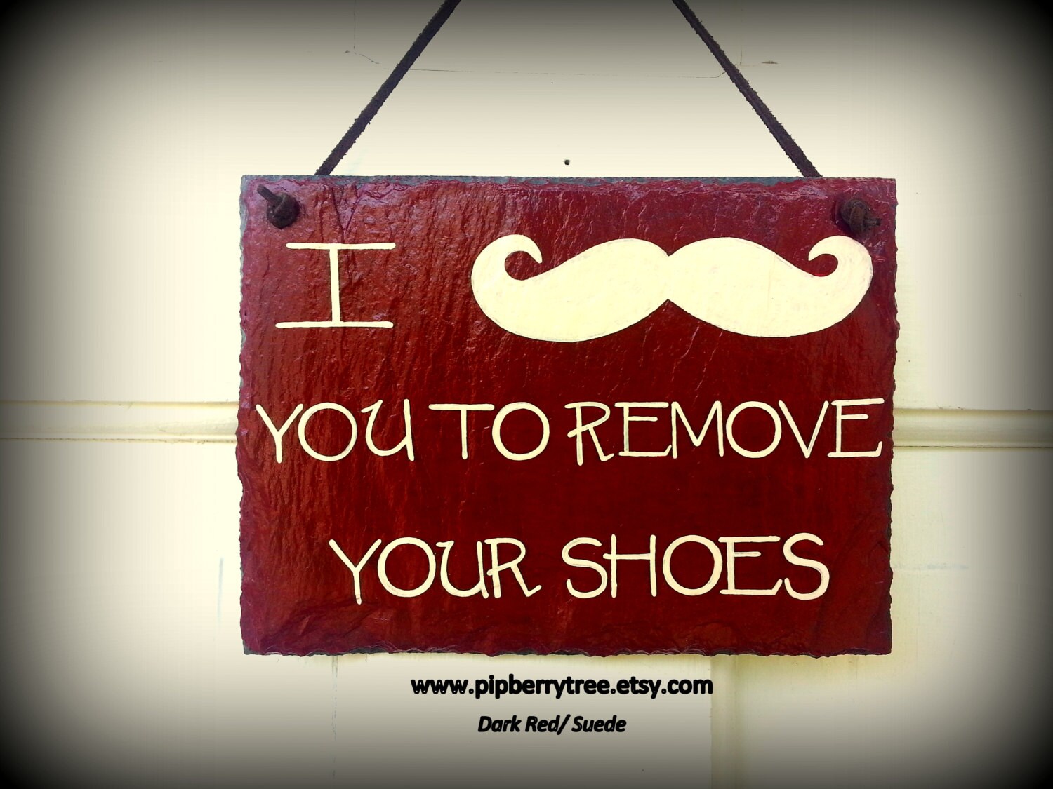I Mustache You To Remove Your Shoes Hand Painted By Pipberrytree