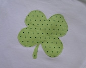 Long Sleeve Green Polka Dot Shamrock Applique T-shirt. Il_170x135