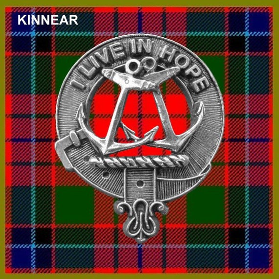 Kinnear Clan Crest Scottish Pewter Cap Badge CB01 by celticstudio